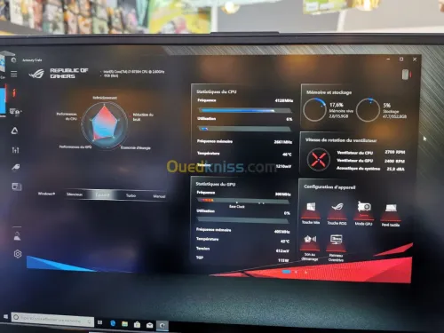 Asus rog 17" i7 9e rtx 2070 magasin