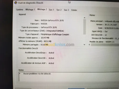 Asus rog 17" i7 9e rtx 2070 magasin