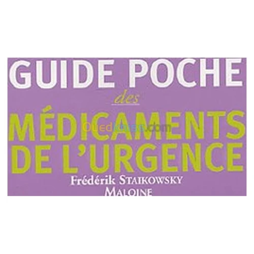 Guide poche des médicaments de l'urgence