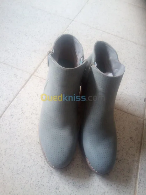 Boots bleu gris