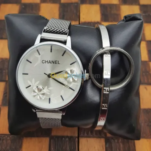 Pack CHANEL (Montre + Bracelet + Bague
