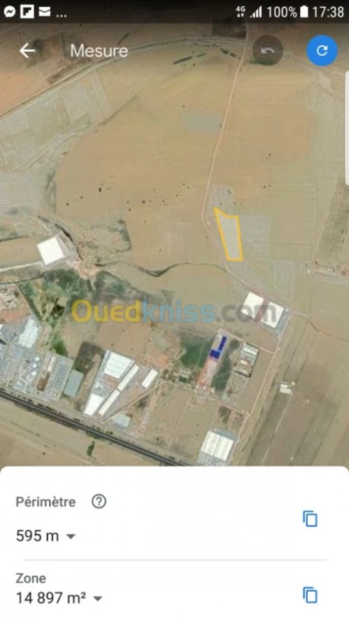 Vente Terrain Oran Oued tlelat