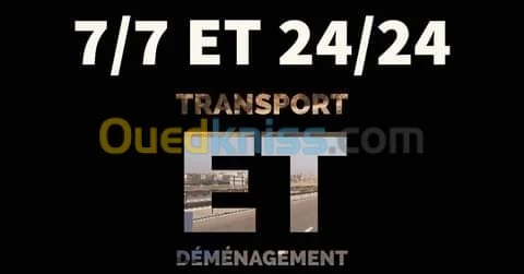 DÉMÉNAGEMENT TRANSPORT (7/7J)B