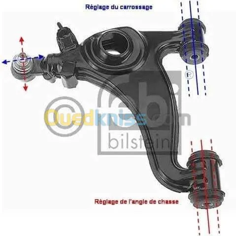 crémaillère et cardan suspension
