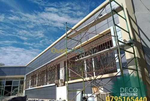 Revêtement façade (Alucobond,mur rideaux, mono couche) et tout traveaux de finition interieur 