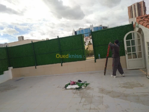 Brise vu ( clôture en grillage gazonn)