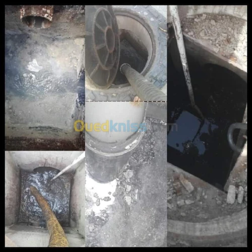 Camion vidangeur Débouchag canalisation 