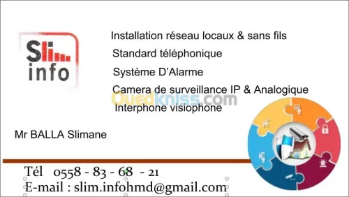 camera surveillance & courant faible