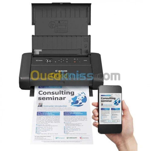 CANON Pixma TR150 Imprimante A4 Portable Sans Fil Wifi Avec Batterie 