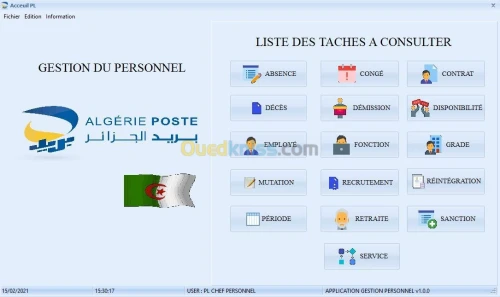 Logiciel Gestion Personnel