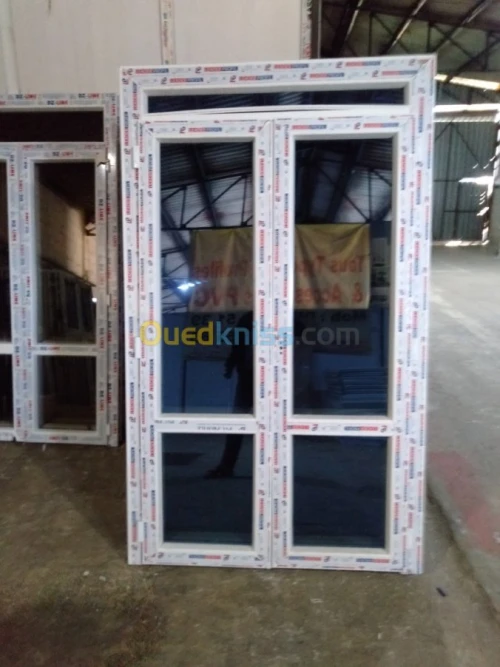 PVC-aluminium porte-fenêtre en PVC alu
