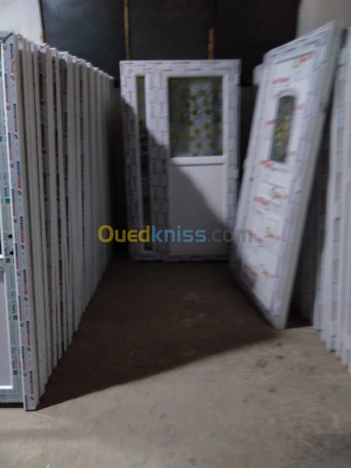 PVC-aluminium porte-fenêtre en PVC alu