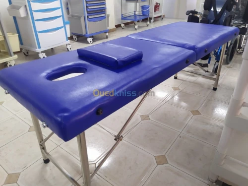 Table massage pliante chromé 