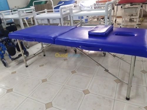 Table massage pliante chromé 