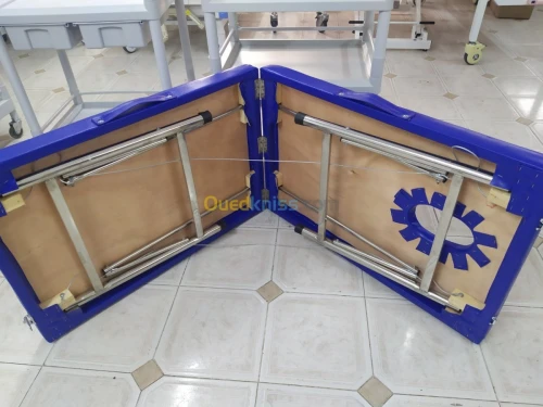 Table massage pliante chromé 