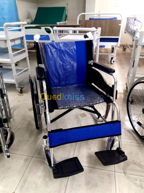 Fauteuil roulant alumin double frein 