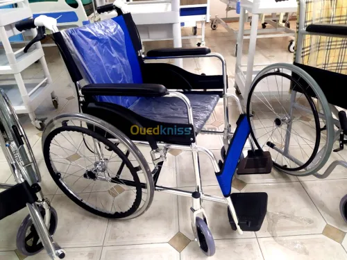 Fauteuil roulant alumin double frein 
