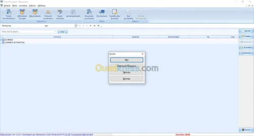 Logiciel d'inventaire