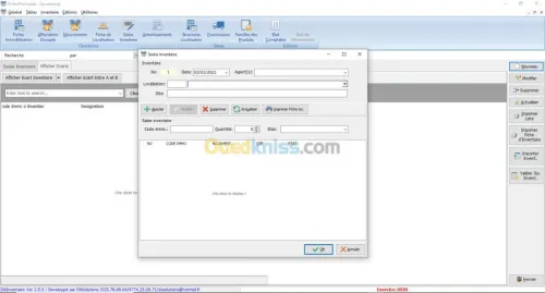 Logiciel d'inventaire