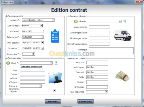 Logiciel Location de voiture LocaLine