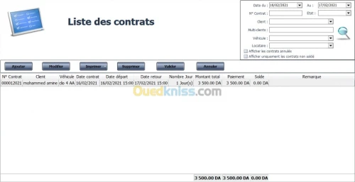 Logiciel Location de voiture LocaLine