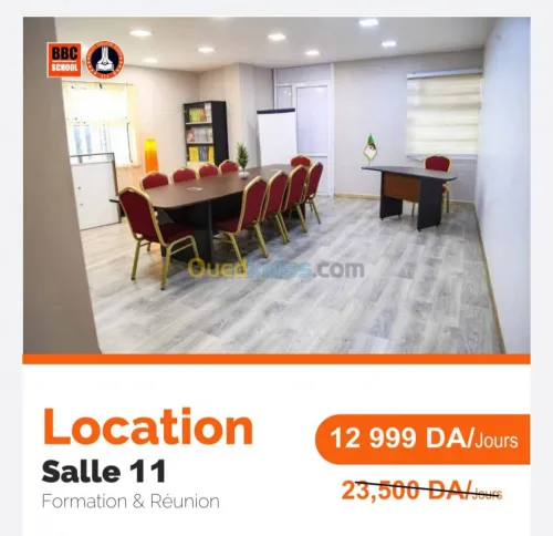 Location des salles 