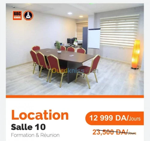 Location des salles 
