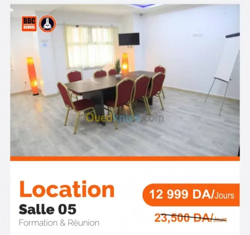 Location des salles 