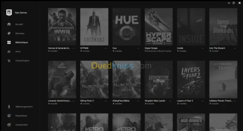 Compte Epic Games GTA5 moddé + 99 Jeux