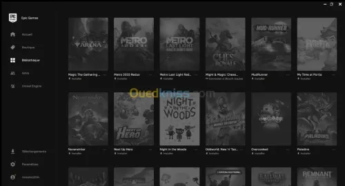 Compte Epic Games GTA5 moddé + 99 Jeux