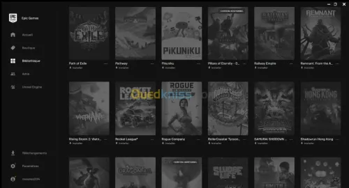 Compte Epic Games GTA5 moddé + 99 Jeux