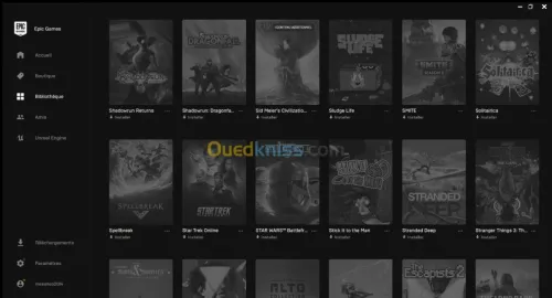 Compte Epic Games GTA5 moddé + 99 Jeux