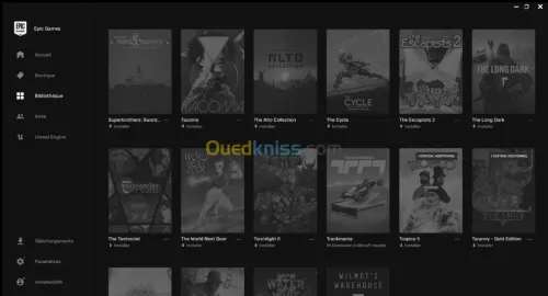 Compte Epic Games GTA5 moddé + 99 Jeux