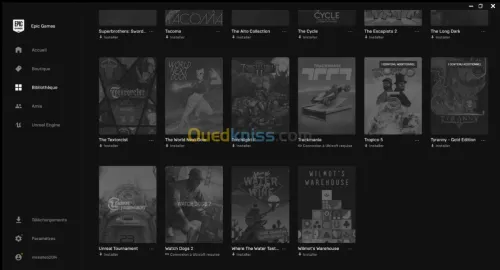 Compte Epic Games GTA5 moddé + 99 Jeux