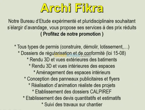 Etude Architecture, permis régule