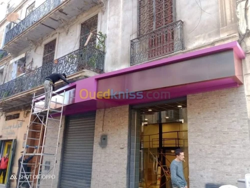 Installation de façades en Alucoband 