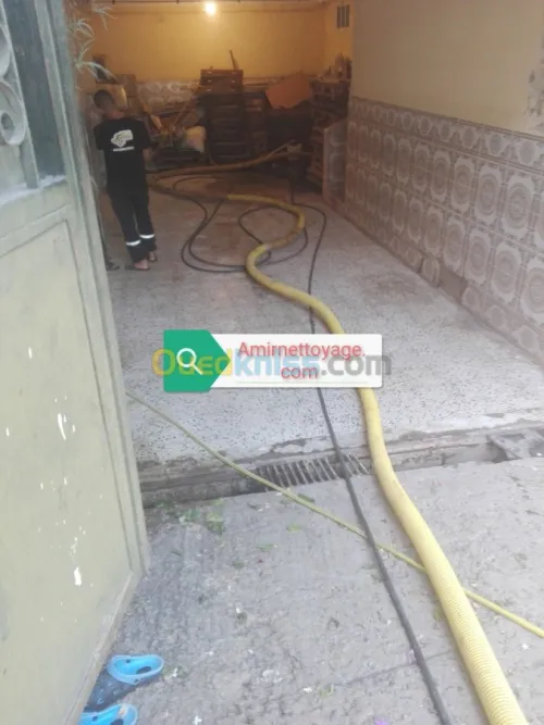 Débouchage conduite vidange fosse sept
