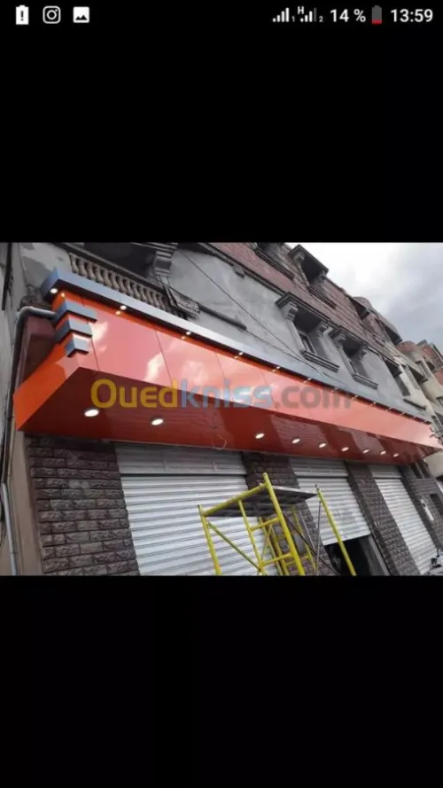 Enseigne lumineuse led.l allucobond