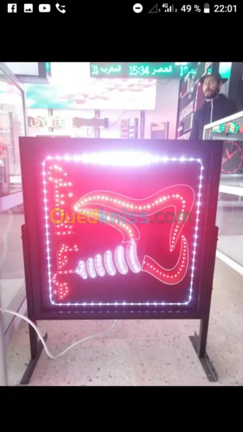 Enseigne lumineuse led.l allucobond