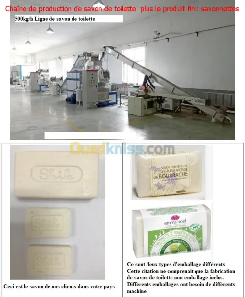 Chaîne Production De Savon De Toilette