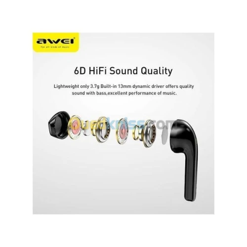 Awei Écouteurs Earbuds TWS T26