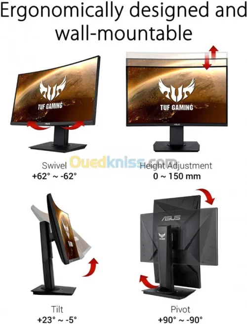 ASUS TUF Gaming VG24VQ 144 hrz Curved
