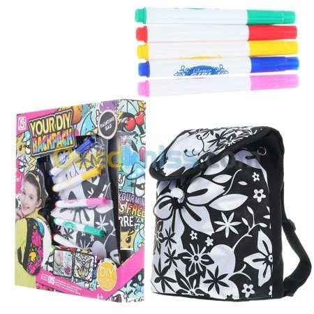 sac à dos à colorier pour enfant