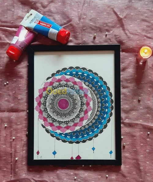 Cadre mandala ,décoration maison 