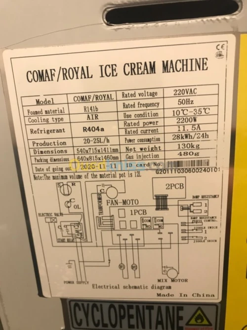 Machine à crème 3 bras 