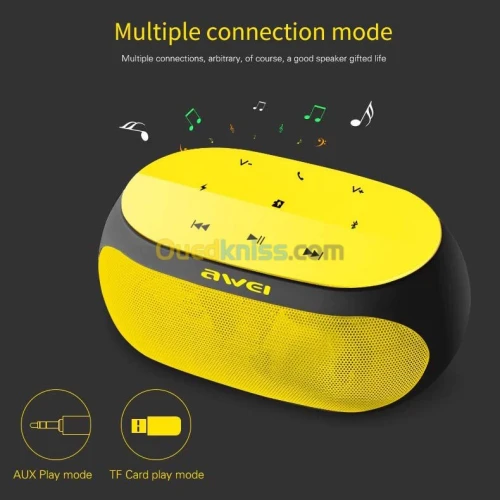 Haut parleur Portable sans fil AWEI Y200 Bluetooth 4.2 Micro SD USB AUX