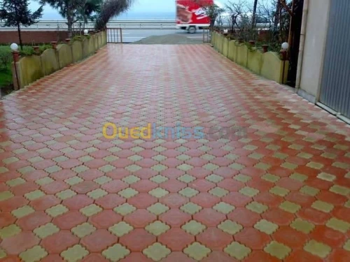 Pave trotoire autobloquant couleur 