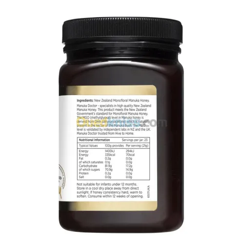 MIEL DE MANUKA MGO100 - 500G