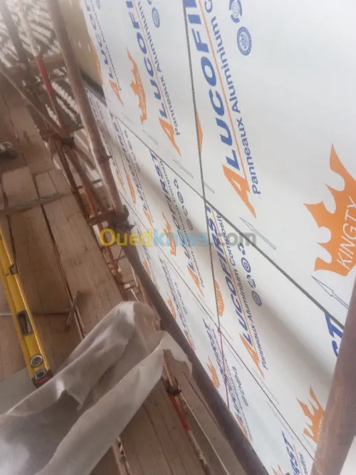 Habillage des façades en alucobond 