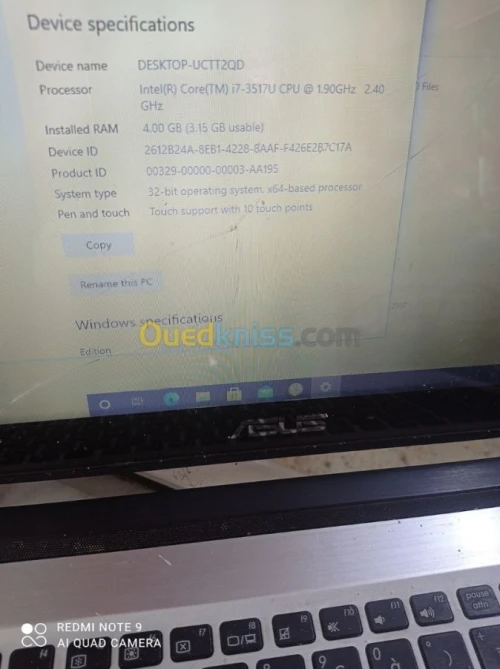 Micro Ordinateur Potable  I7 3 em gen
